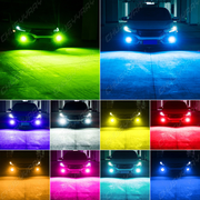 H11 H8 H9 RGB 27SMD LED Fog Light Bulbs Driving Lamp DRL Yellow Ice Blue Green