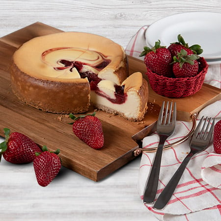 Strawberry Swirl Cheesecake - 6 Inch