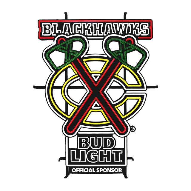 Bud Light Chicago Blackhawks LED
