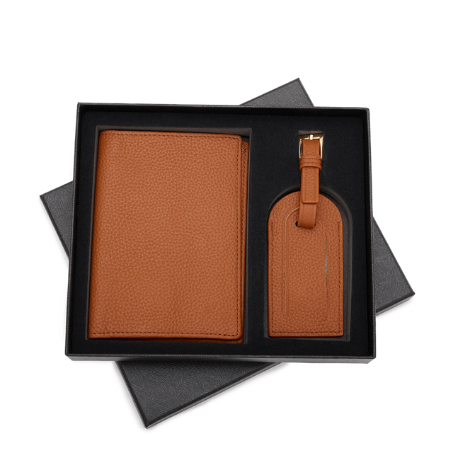 Luggage Tag Set - Tan