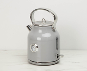 Bouilloire électrique Rétro thinkkitchen 1,7 L, gris