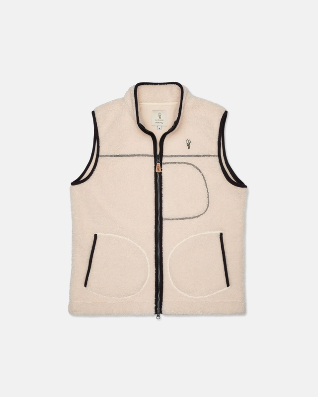 Alfré Cream Fleece Gilet
