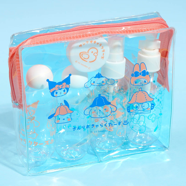 Sanrio Characters Travel Bottle Pouch Set