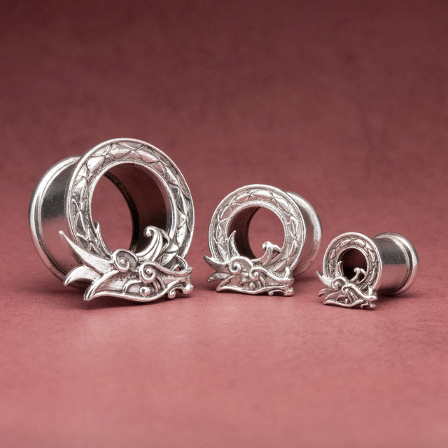 Viking Serpent White Brass Tunnels