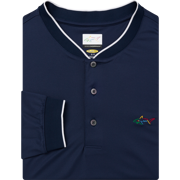 Long Sleeve Baseball Collar Pique Shark Polo