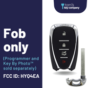 Chevrolet Camaro, Cruze, Impala, & Malibu 4-Button Smart Key with Trunk Release (GMCHEVSK-TR-4B-HYQ4EA)