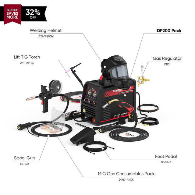 Firstess DP200 Multi-Process DualPulse™ MIG Welder