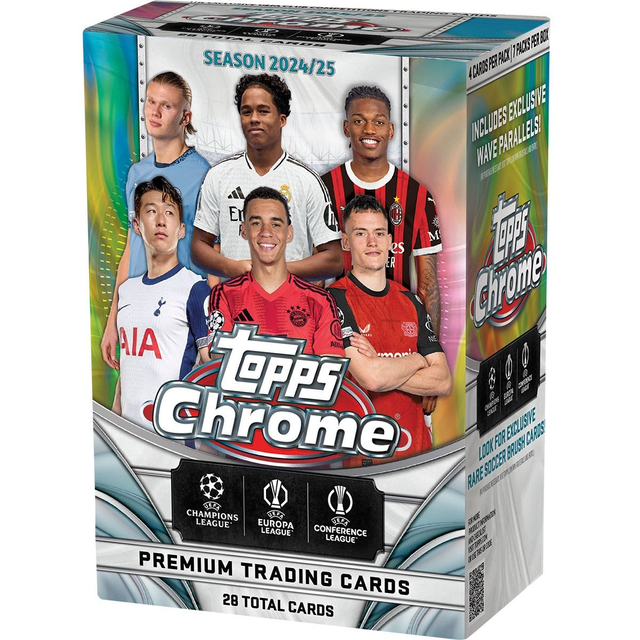 2024-25 Topps Chrome UEFA Club Competitions Soccer Value Box