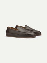 Brown Grain Voyager Loafer