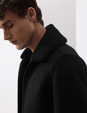 Wool Blend Bomber Jacket