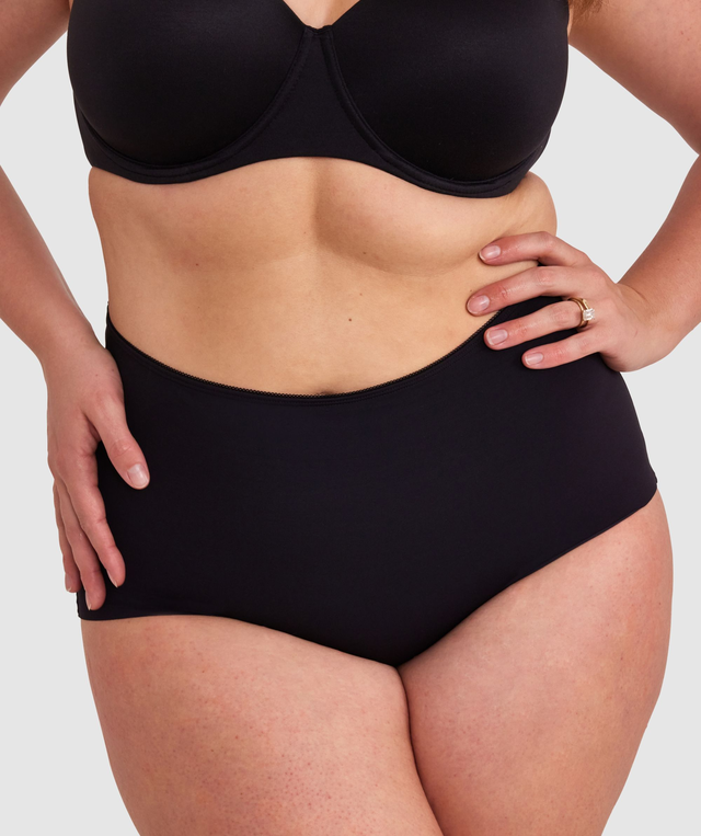 Microfibre Full Brief - Black