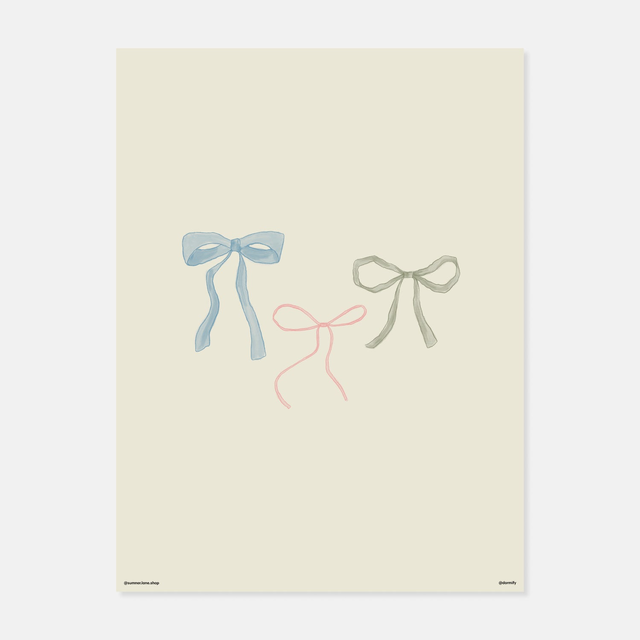 Coquette Bows Print by Sumner Lane