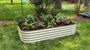 VegHerb's Ivory 9-in-1 Metal Raised Garden Bed (17" Height)