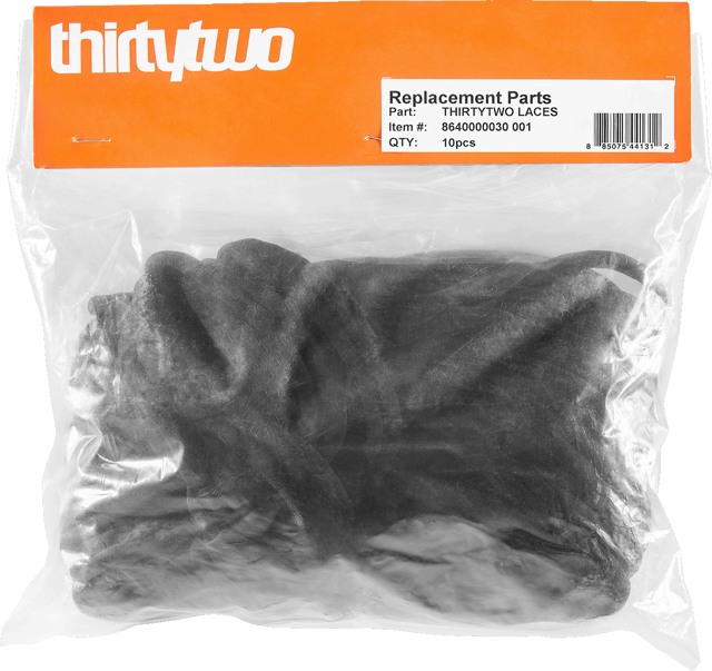 32 SNOWBOARD BOOT LACES - BLACK (5 PAIRS)