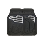 STREETWIZE Adonia 4 pce Rubber Mat Set with "Metallic" Carbon Heel Pad
