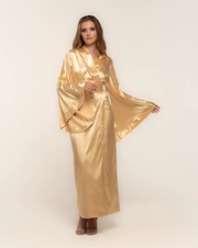 Asiatic Liquid Gold Silky Kimono Robe