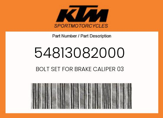 BOLT SET FOR BRAKE CALIPER 03