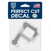 Pittsburgh Pirates - 4x4 Silver Metallic Die Cut Decal