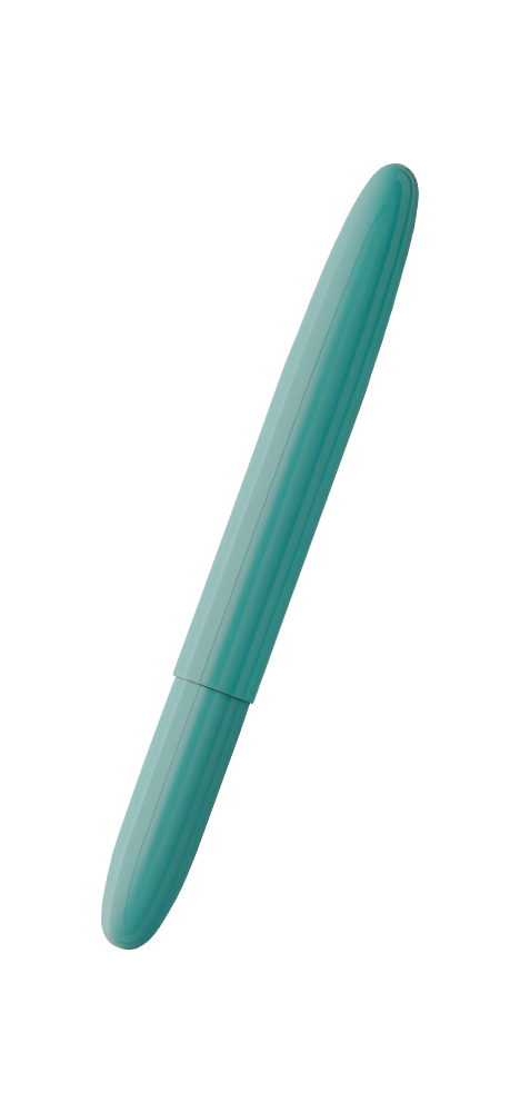 Tahitian Blue Bullet Space Pen, Gold Finger Grip