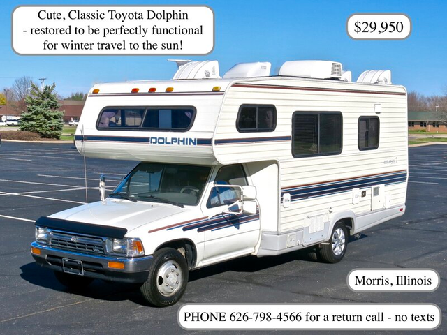 1993 Toyota Dolphin V-6 Restored for comfortable travel w/ generator & solar! SOLD FOR FULL PRICE for sale - Morris, IL