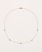 Emerald Station Necklace