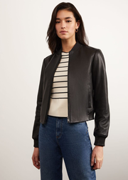 Lindley Leather Bomber Jacket