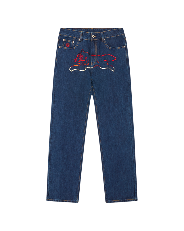 Crystal Running Dog Denim Pant
