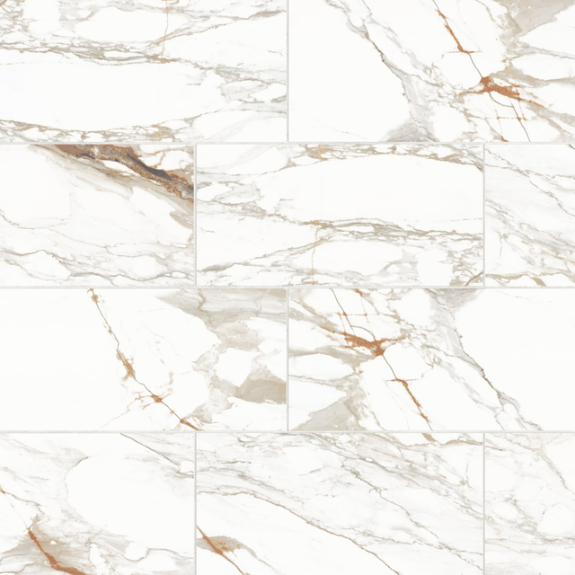 Prati 12" x 24" Polished Porcelain Field Tile in Calacatta Macchia Vecchia