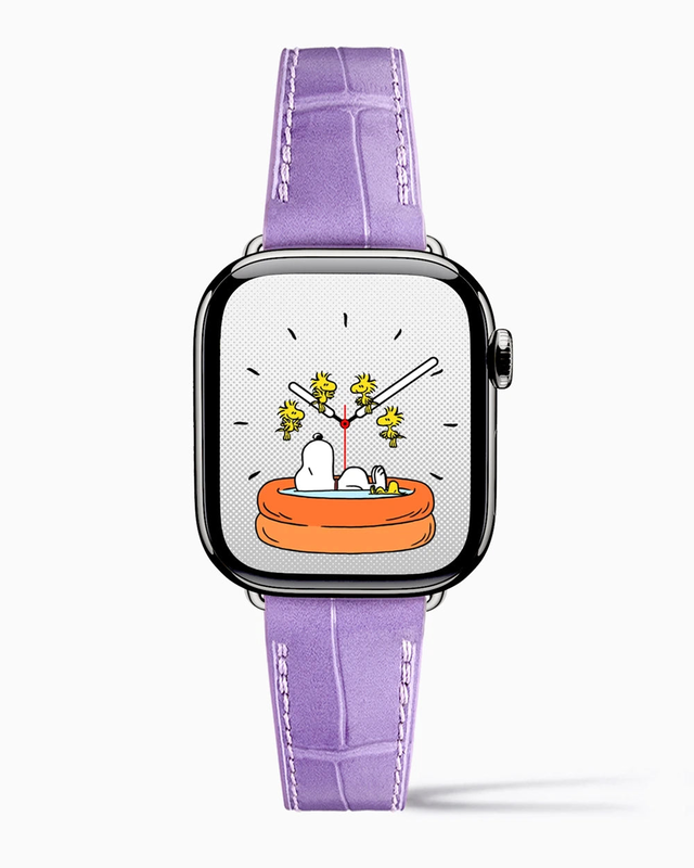 Caiman Calf | Lilac | for Apple Watch Series 4-9, SE (44/45MM)