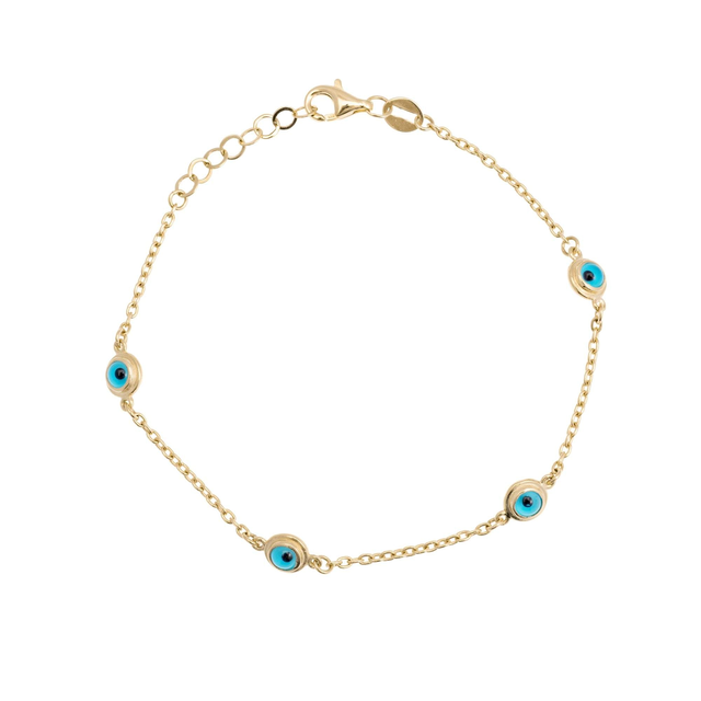 Baby 4 Round Evil Eye Bracelet