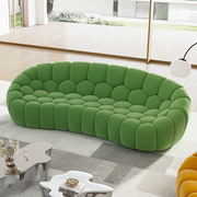 Luca, Modern 3-Seater Sofa, Green