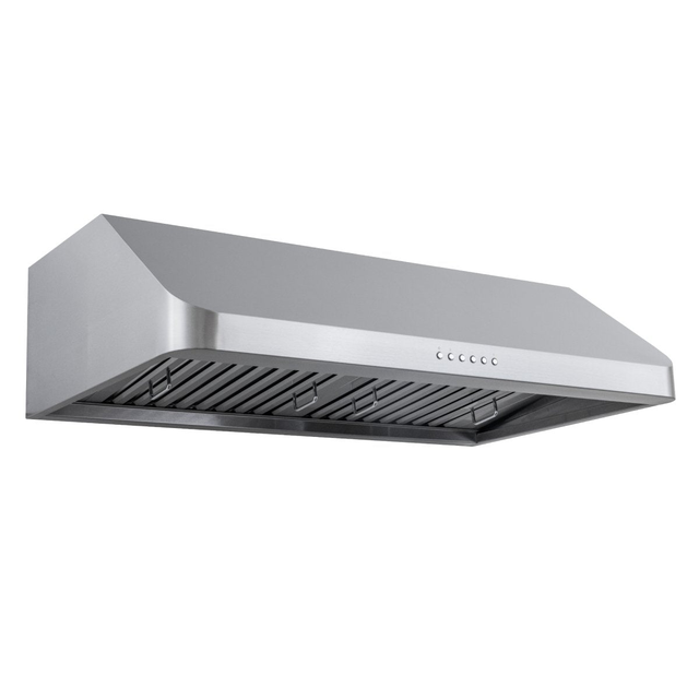Under-Cabinet Range Hood, Convertible to Ductless, High Performance, Stainless Steel Finish | Proline PLJW 121