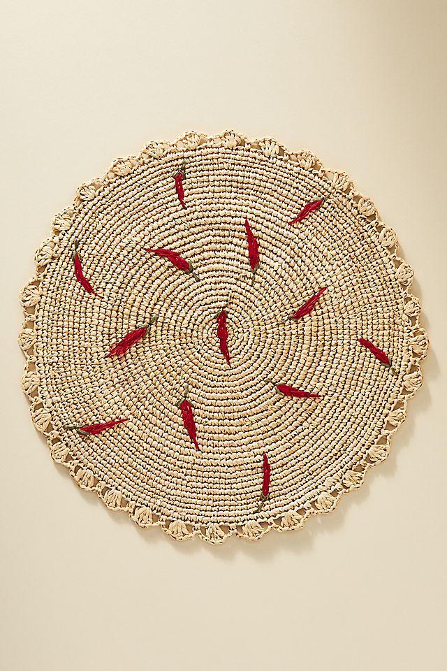 Scattered Fruit Round Placemat