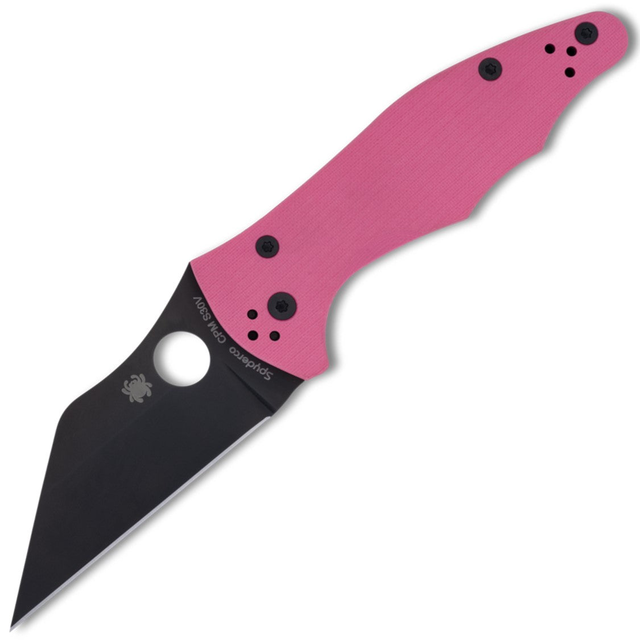 Spyderco Yojimbo 2 Sprint Run Compression Lock Pink G10 Folding S30V Knife 85GPNBKP2