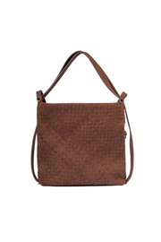 Woven Evra Tote - Saddle (Dark)