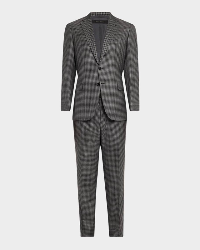 Men's Wool Check Suit