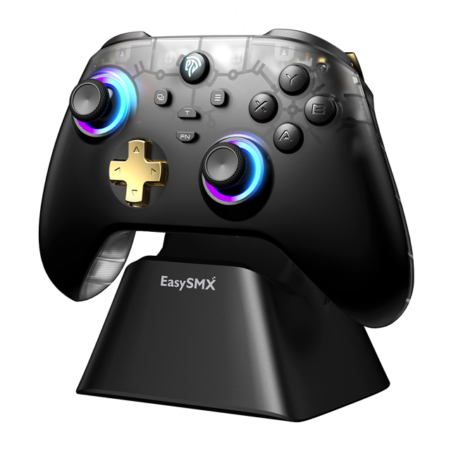 EasySMX® D05 Multiplatform Gaming Controller with Charging Dock, Hall Effect Joysticks and Triggers