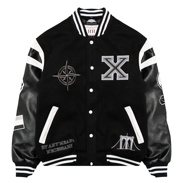 MALCOLM X VARSITY JACKET (BLACK)