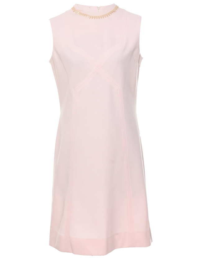 Sleeveless Pale Pink Dress - M