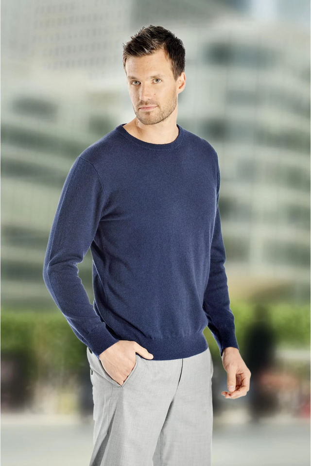 Men's Crew Neck Cashmere Sweater