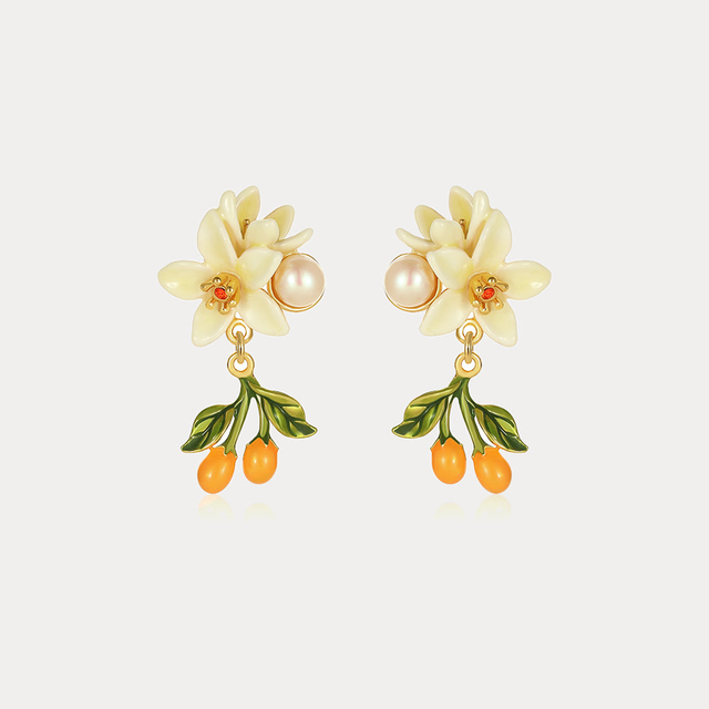 Orange Blossom Earrings