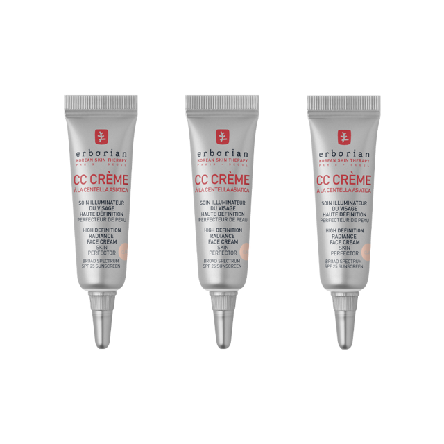 CC Cream Mini Clair Trio – buildable tinted color corrector with SPF 25