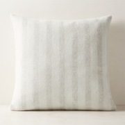 Stills Cream and Ivory Alpaca Wool Throw Pillow with Down-Alternative Insert 23"x23"