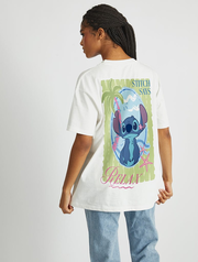 Disney Stitch Says Relax T-Shirt In White