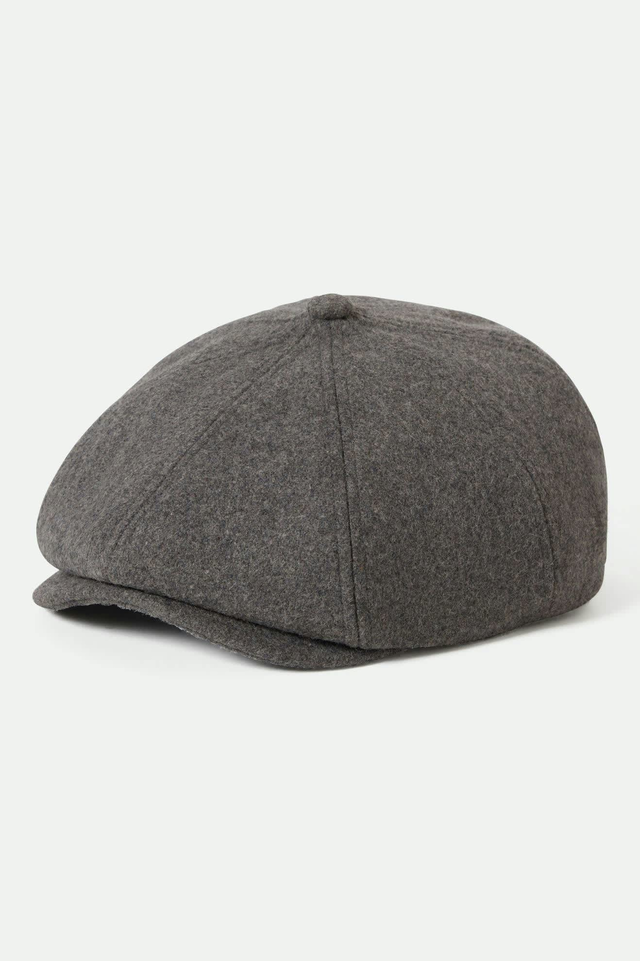 Brood Flannel Snap Cap - Dark Heather Grey/Washed Navy