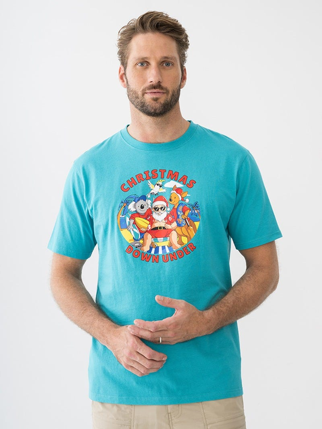 Xmas Knit Tee - Summer Wonderland Print