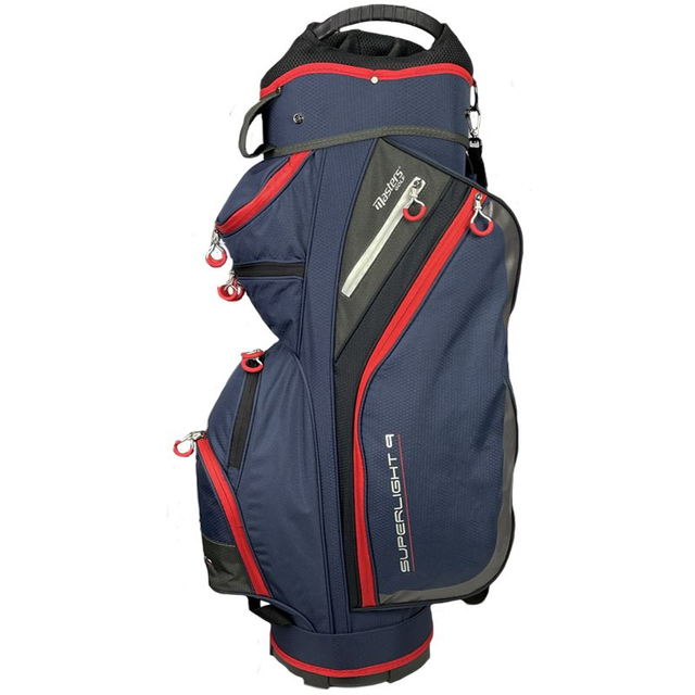 Master Deluxe Cart Bag - Navy/Red