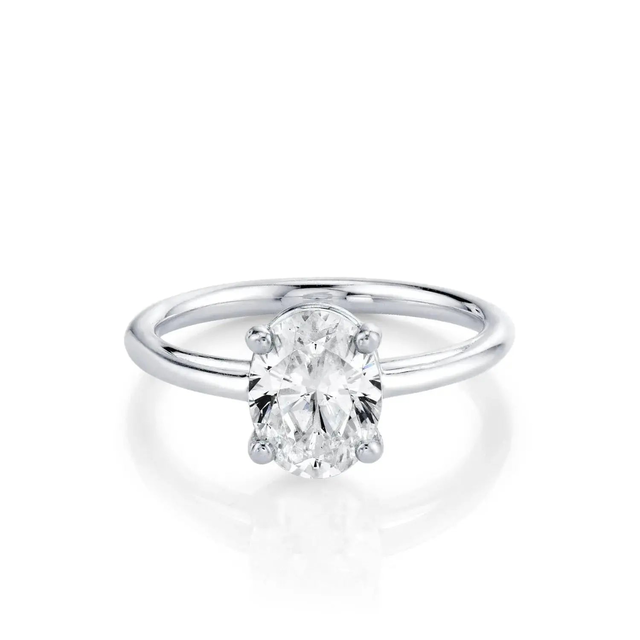The Helene Oval Solitaire Engagement Ring