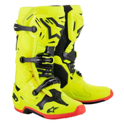 Alpinestars Tech 10 Boots Yellow Fluo Black Red Fluo