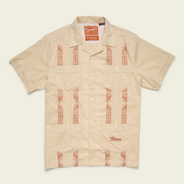 Texas Longhorns Guayabera Shirt - Tejas Tan